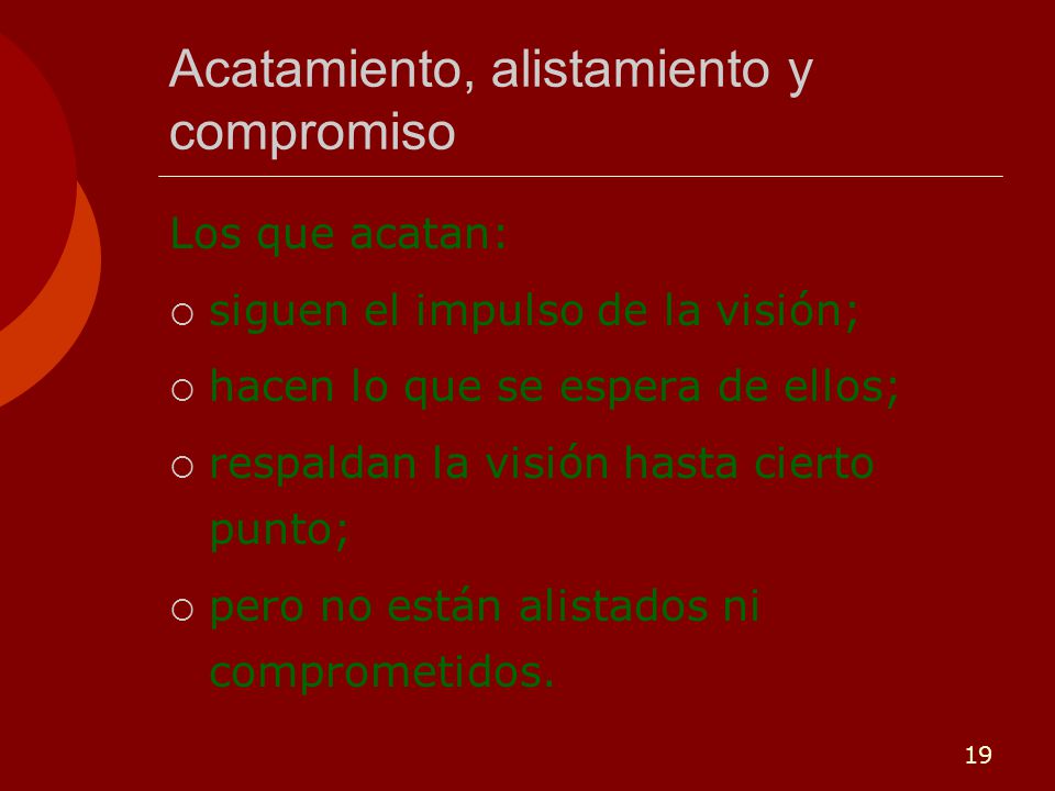 Acatamiento, alistamiento y compromiso