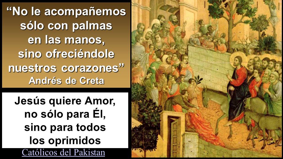 Jesús quiere Amor, no sólo para Él, sino para todos los oprimidos