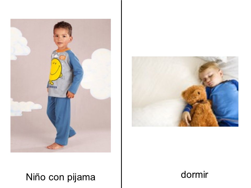 dormir Niño con pijama