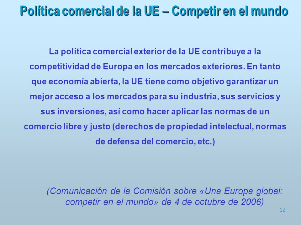 Política comercial de la UE – Competir en el mundo