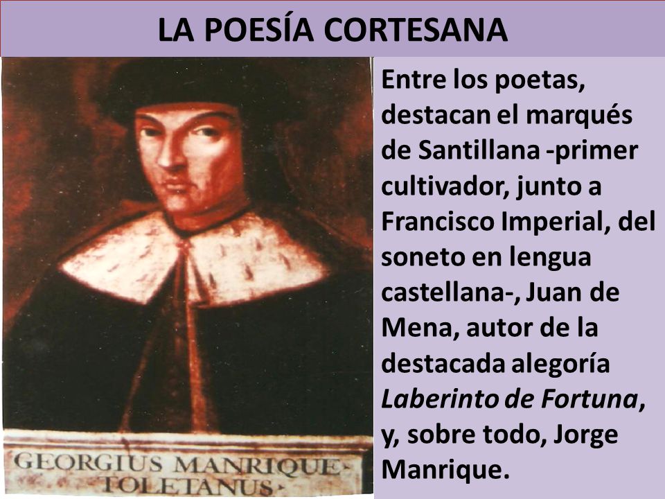 LA POESÍA CORTESANA