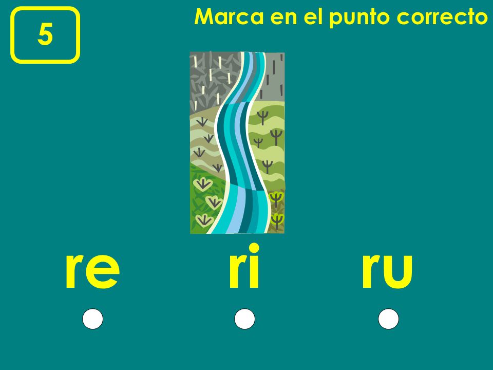 Marca en el punto correcto