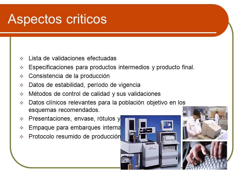 Aspectos criticos Lista de validaciones efectuadas