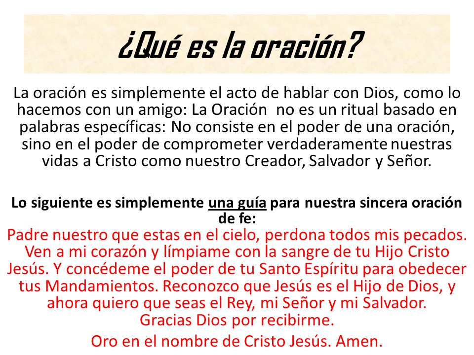 Oro en el nombre de Cristo Jesús. Amen.