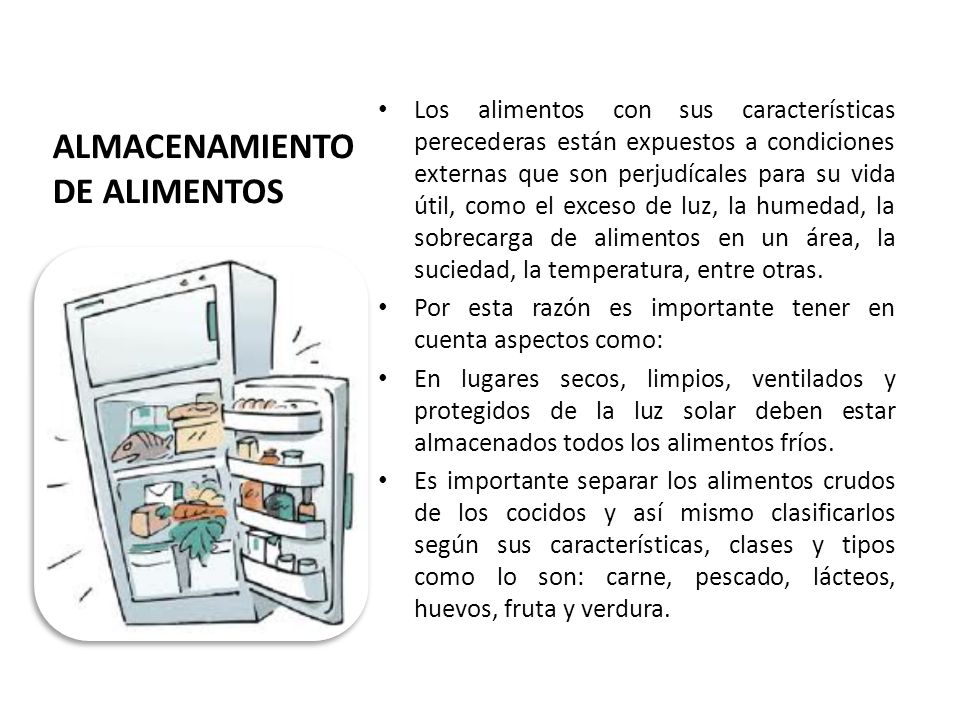 ALMACENAMIENTO DE ALIMENTOS