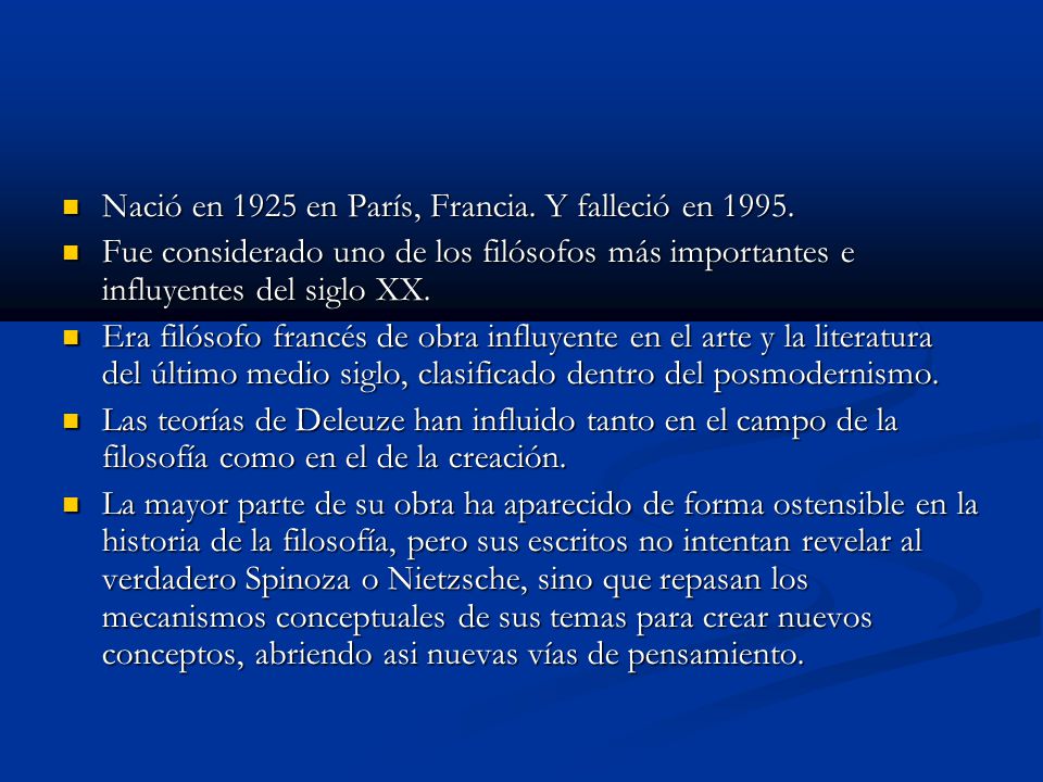 Nació en 1925 en París, Francia. Y falleció en 1995.