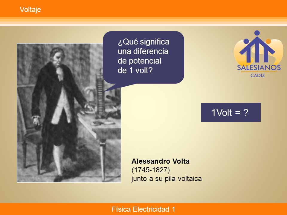 1Volt = ¿Qué significa una diferencia de potencial de 1 volt