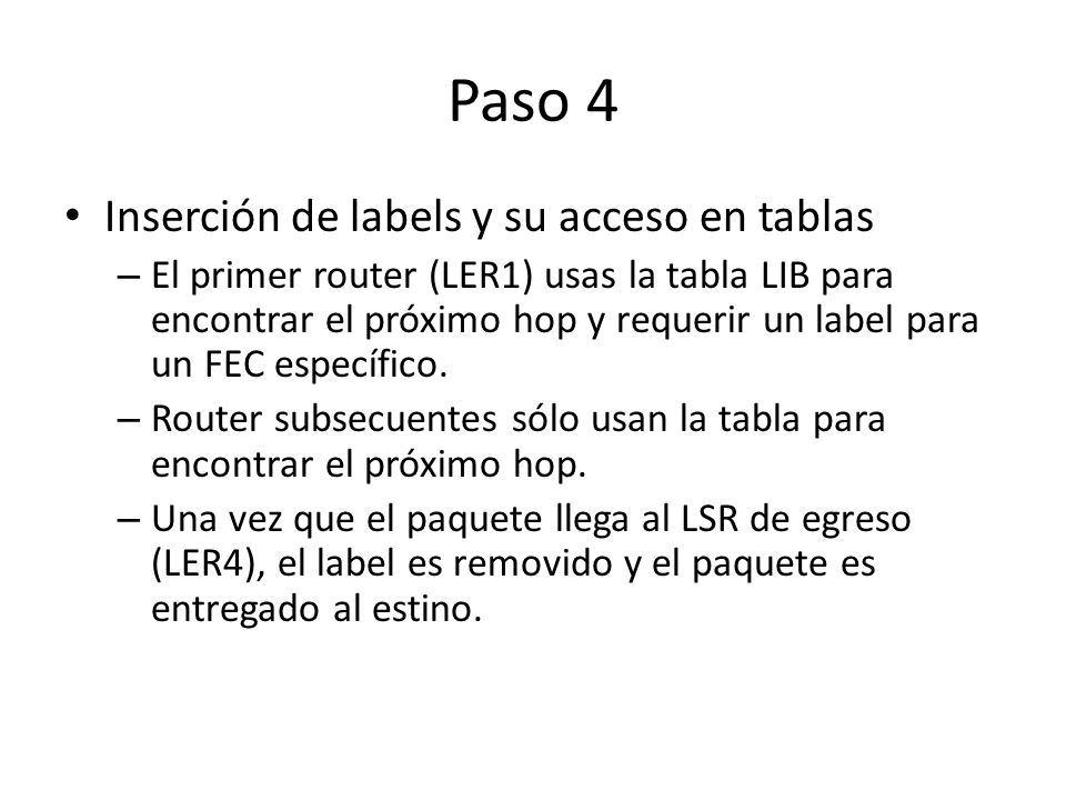 Paso 4 Inserción de labels y su acceso en tablas