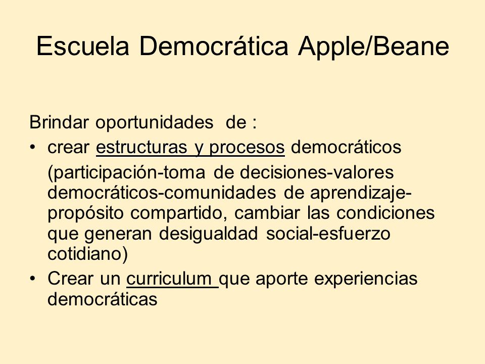 Escuela Democrática Apple/Beane