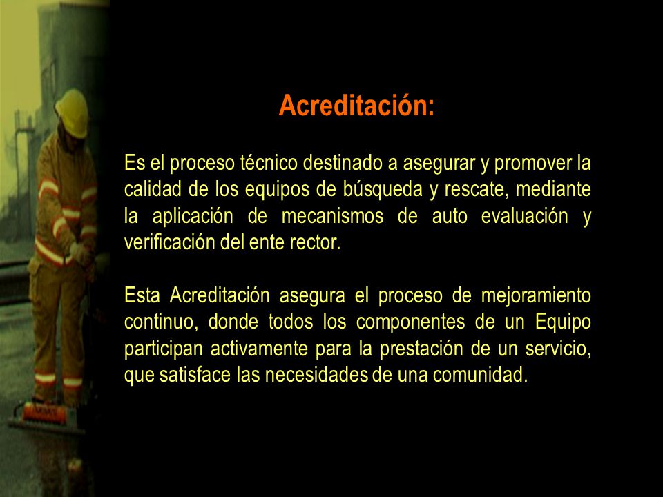 Acreditación: