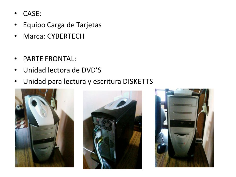 CASE: Equipo Carga de Tarjetas. Marca: CYBERTECH.