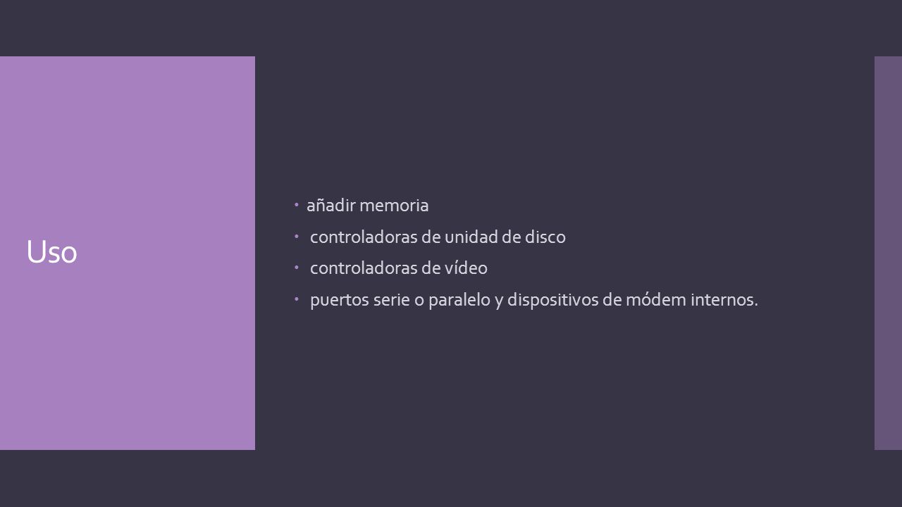 Uso añadir memoria controladoras de unidad de disco