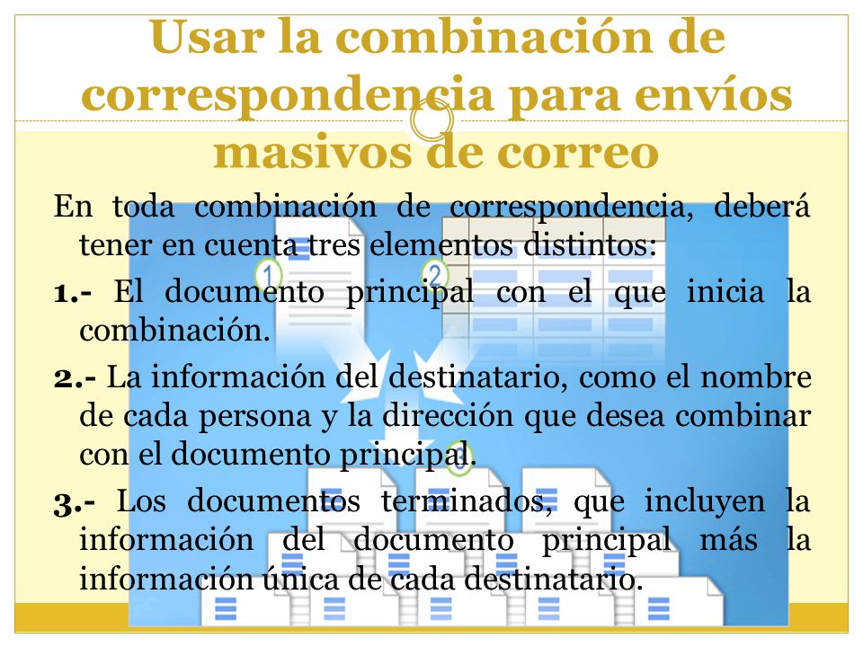 Usar la combinación de correspondencia para envíos masivos de correo