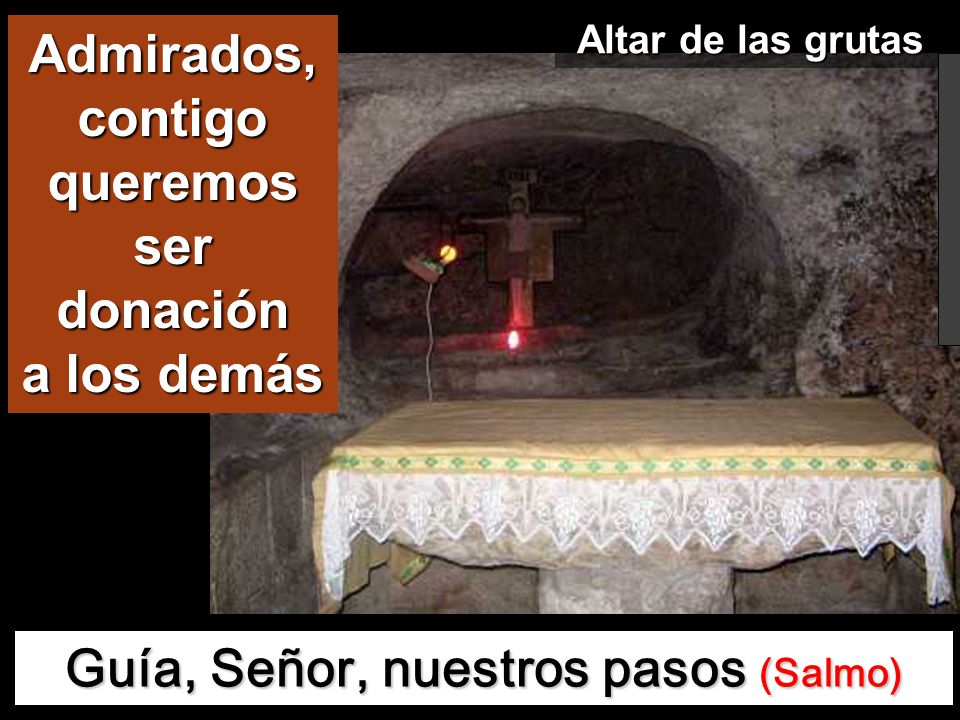 Admirados, contigo queremos ser donación a los demás