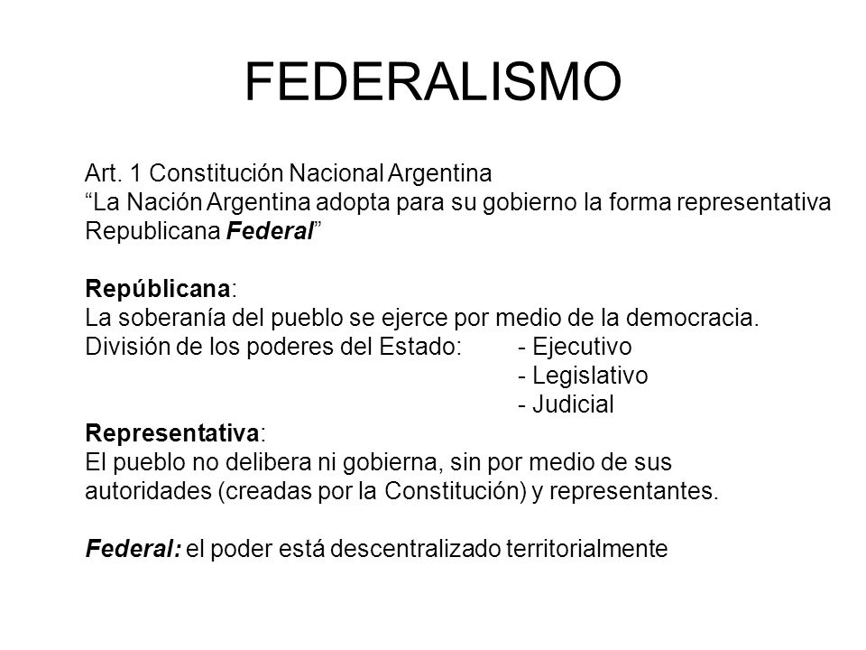 Federalismo Y Region Ppt Descargar