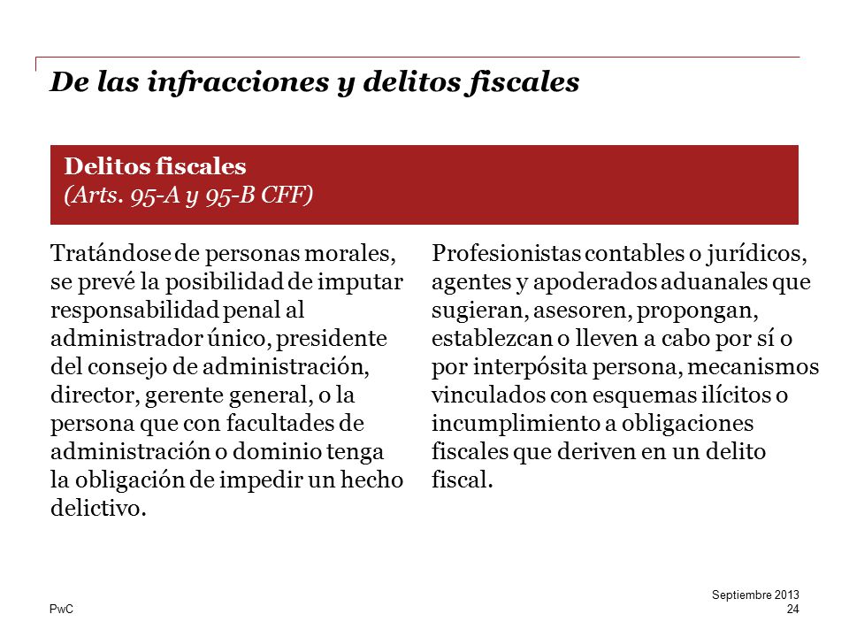 De las infracciones y delitos fiscales