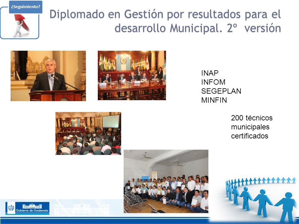 ¿Seguimiento Diplomado en Gestión por resultados para el desarrollo Municipal. 2º versión. INAP.