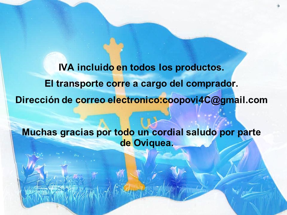 IVA incluido en todos los productos.