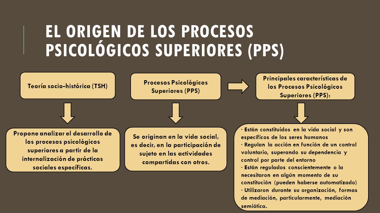El origen de los Procesos Psicológicos Superiores (PPS)