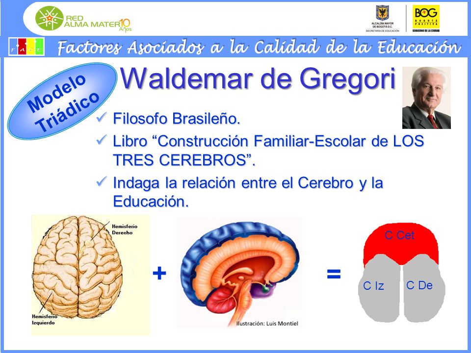Waldemar de Gregori + = Modelo Triádico Filosofo Brasileño.