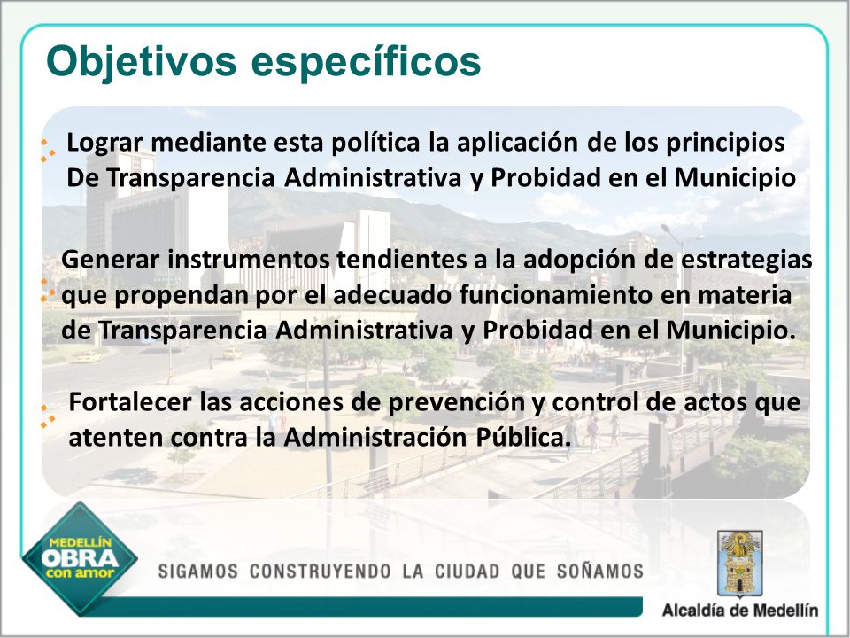 Objetivos específicos