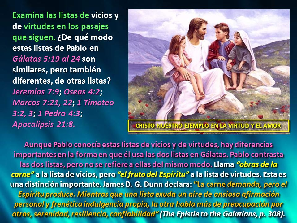 CRISTO NUESTRO EJEMPLO EN LA VIRTUD Y EL AMOR