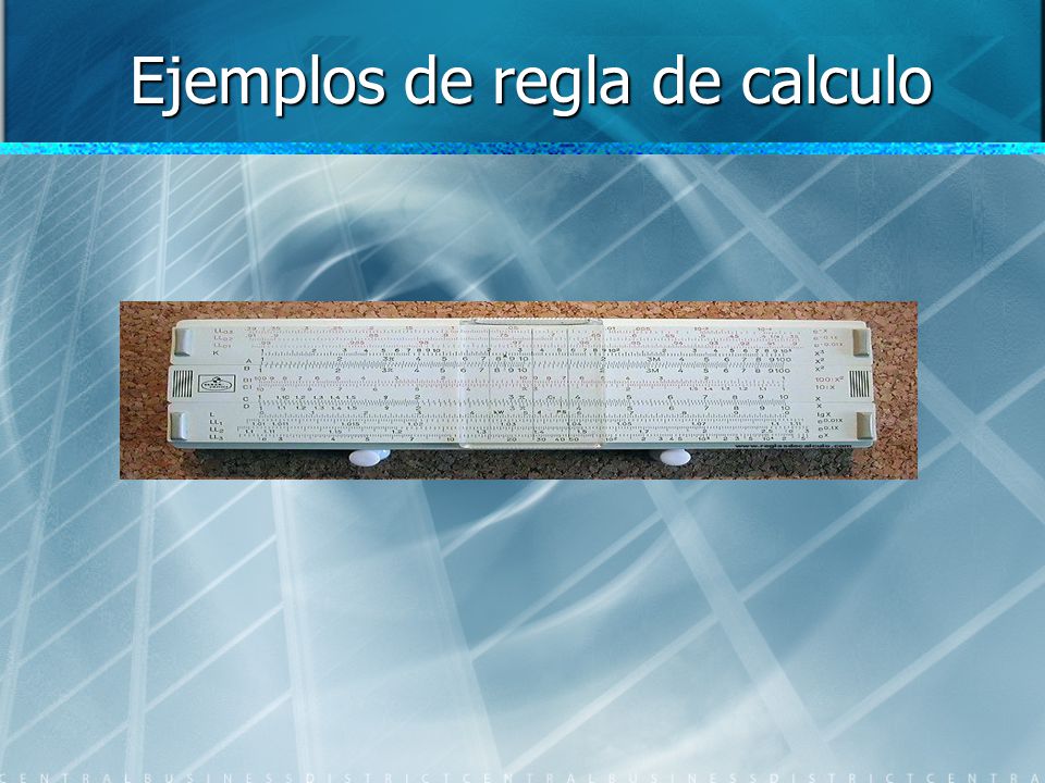 Ejemplos de regla de calculo