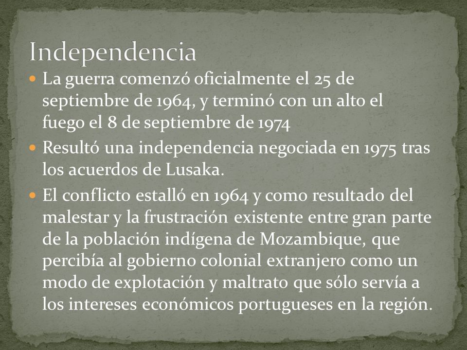 Independencia La guerra comenzó oficialmente el 25 de septiembre de 1964, y terminó con un alto el fuego el 8 de septiembre de