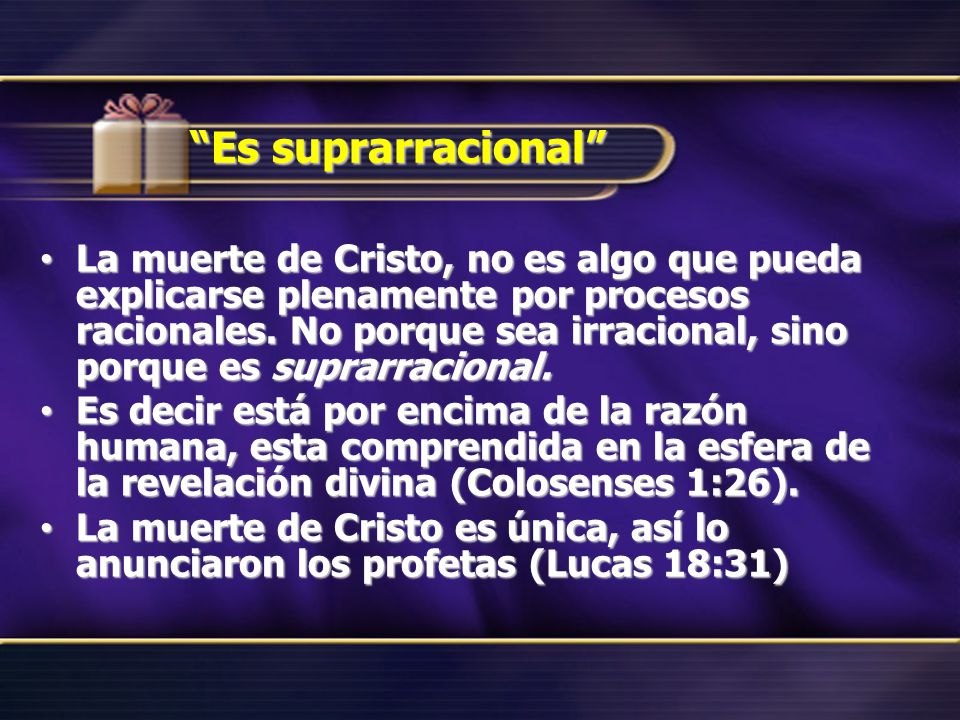 Es suprarracional