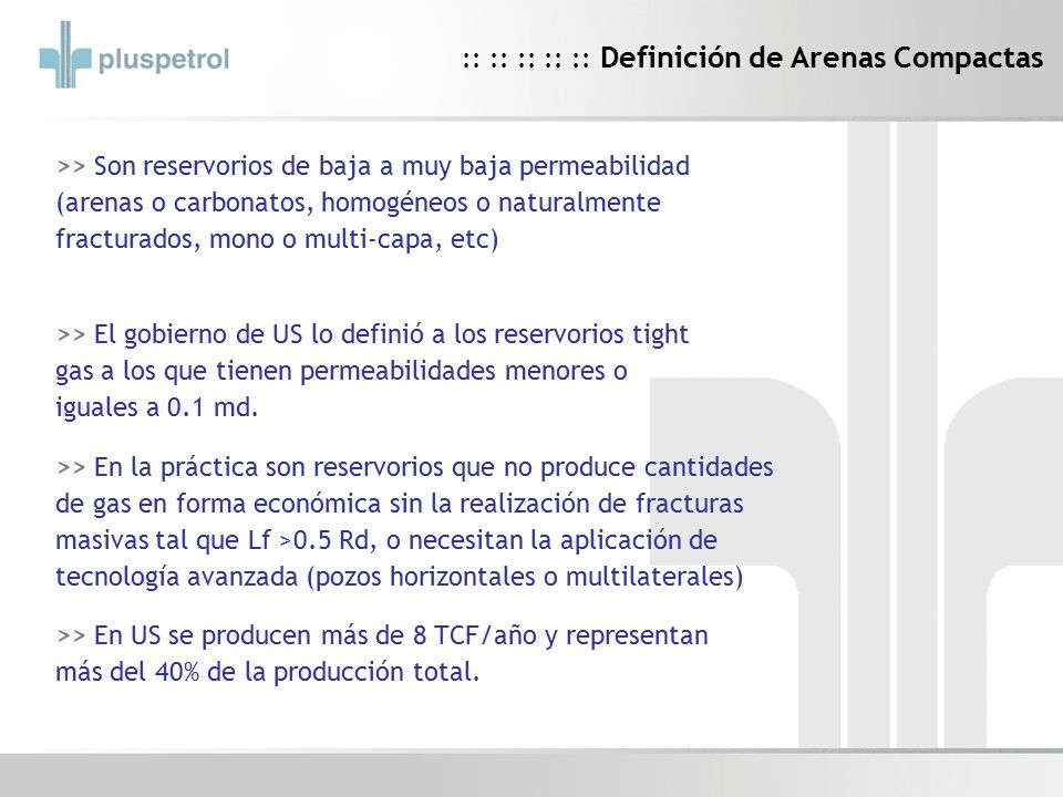 :: :: :: :: :: Definición de Arenas Compactas