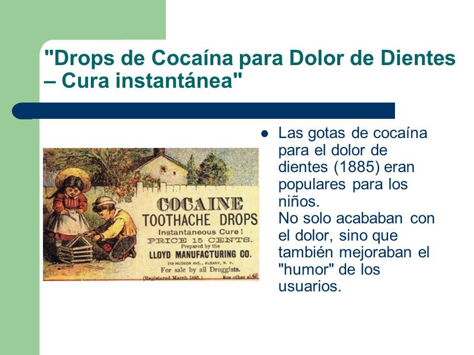 Drops de Cocaína para Dolor de Dientes – Cura instantánea