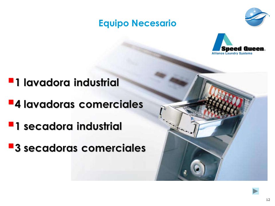 4 lavadoras comerciales 1 secadora industrial 3 secadoras comerciales