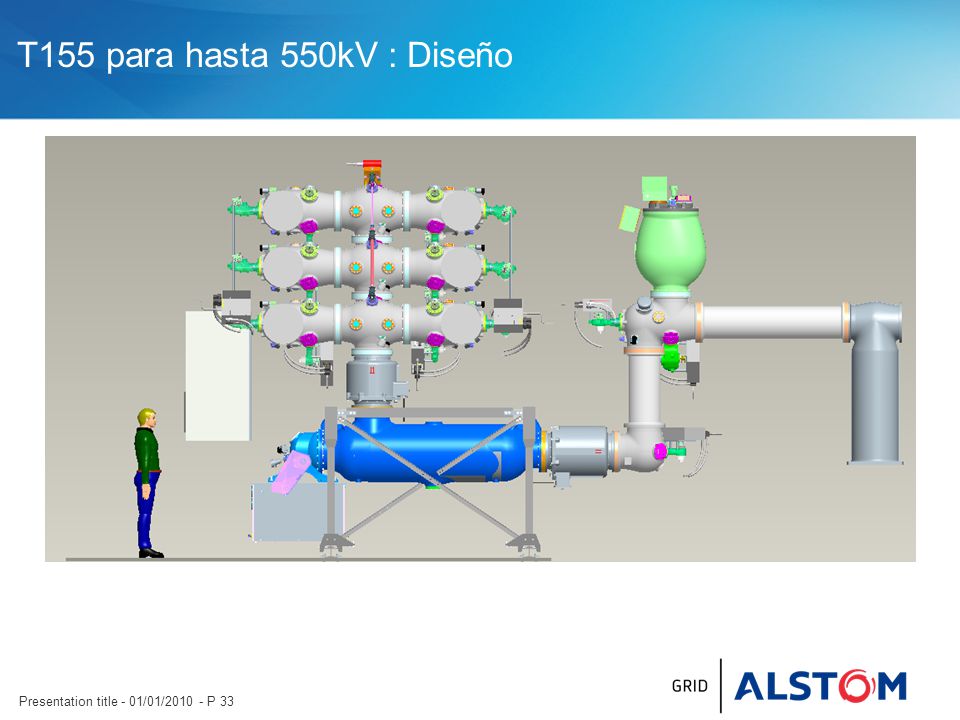 T155 para hasta 550kV : Diseño Presentation title - 01/01/ P 33