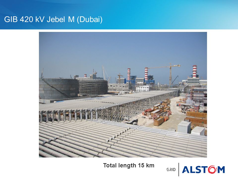 GIB 420 kV Jebel M (Dubai) Total length 15 km