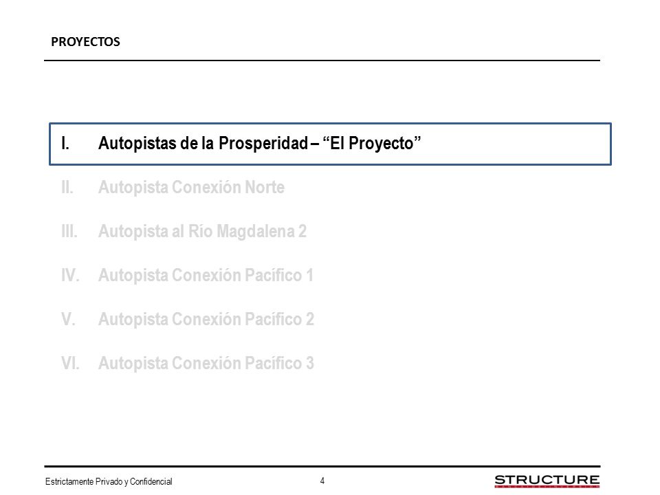 Autopistas de la Prosperidad – El Proyecto Autopista Conexión Norte