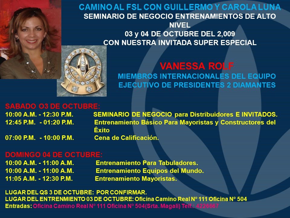 VANESSA ROLF CAMINO AL FSL CON GUILLERMO Y CAROLA LUNA