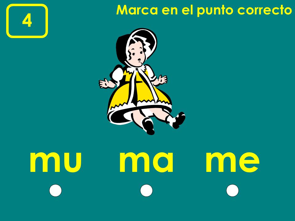 Marca en el punto correcto