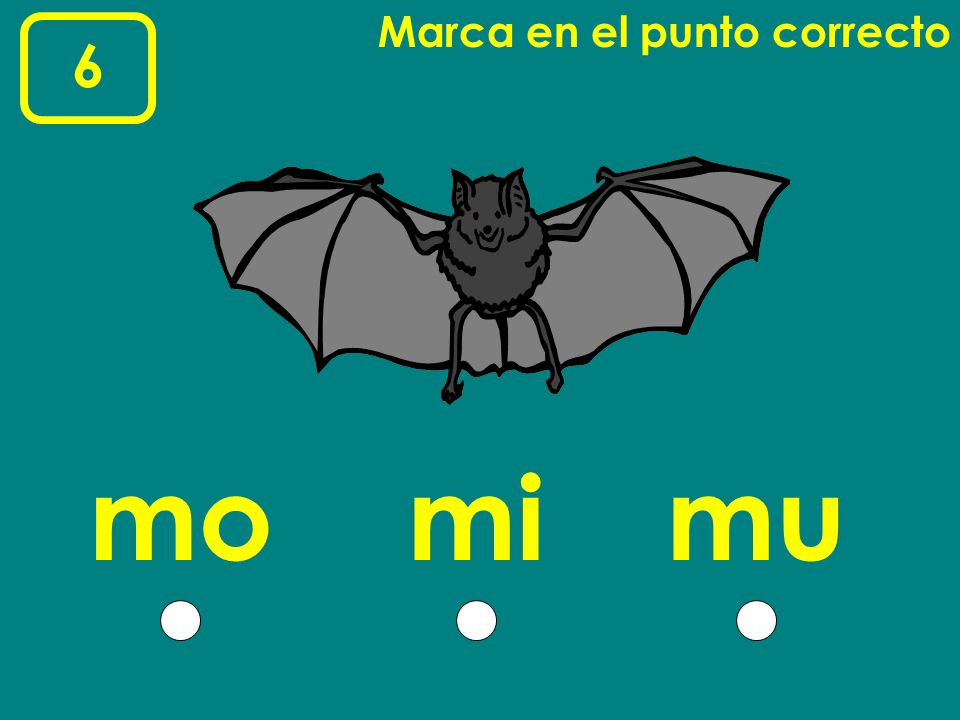Marca en el punto correcto