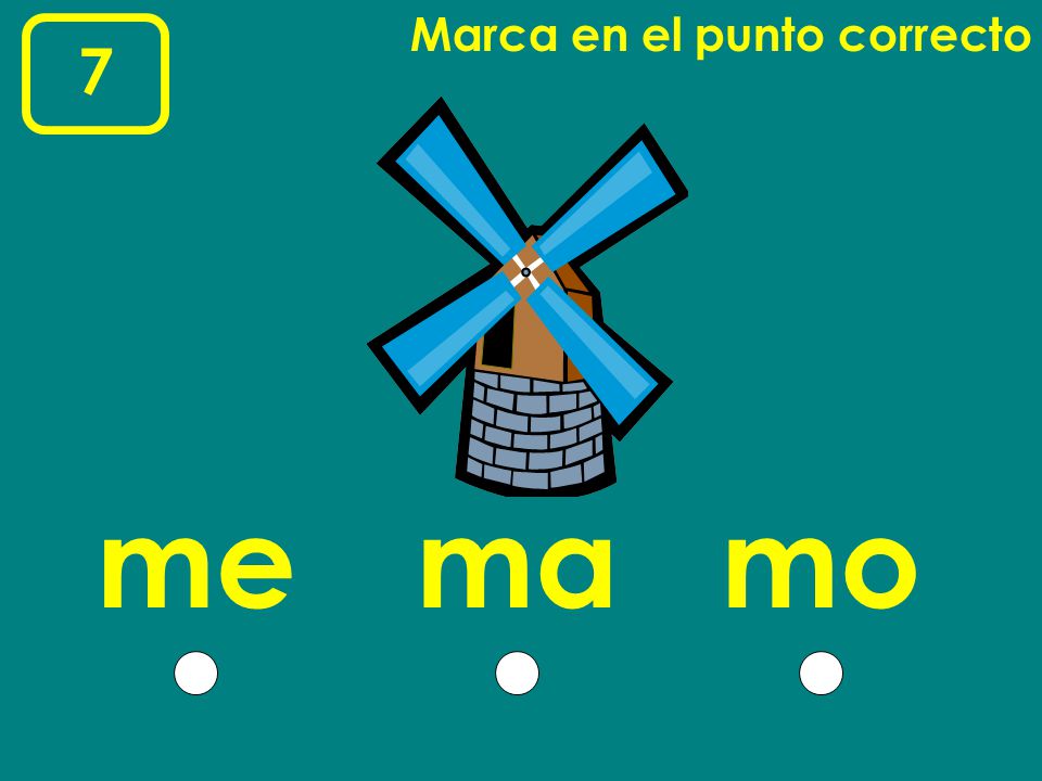 Marca en el punto correcto