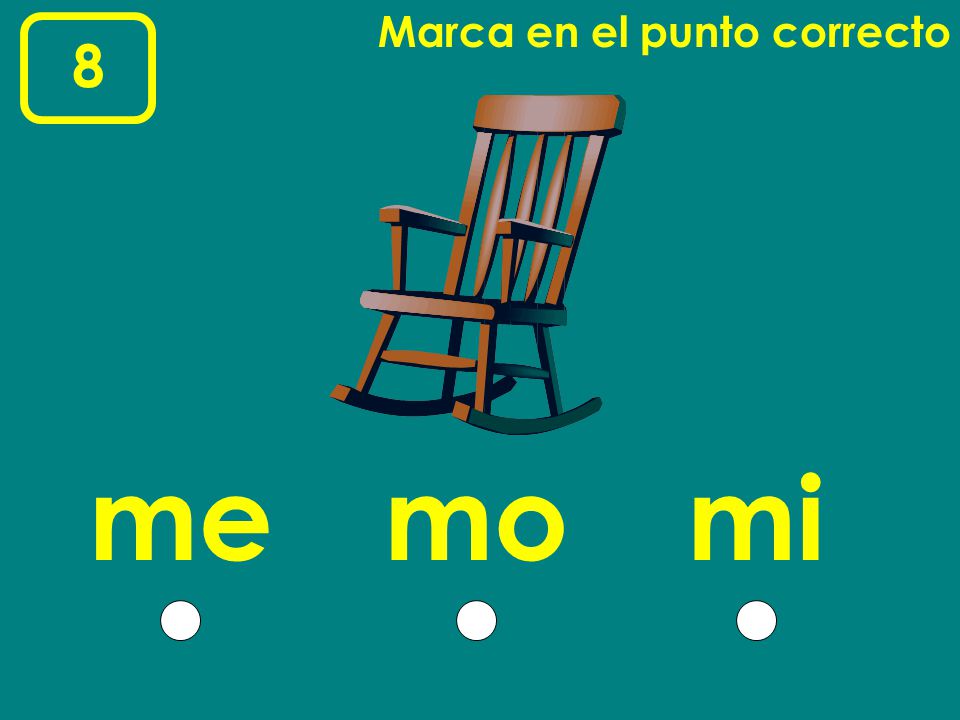 Marca en el punto correcto