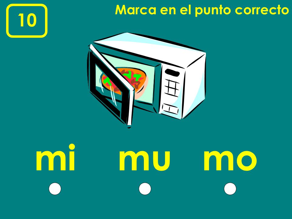 Marca en el punto correcto