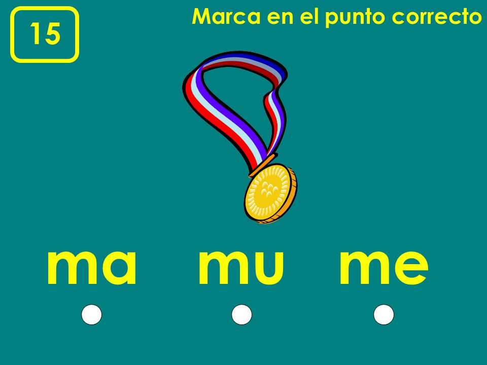 Marca en el punto correcto