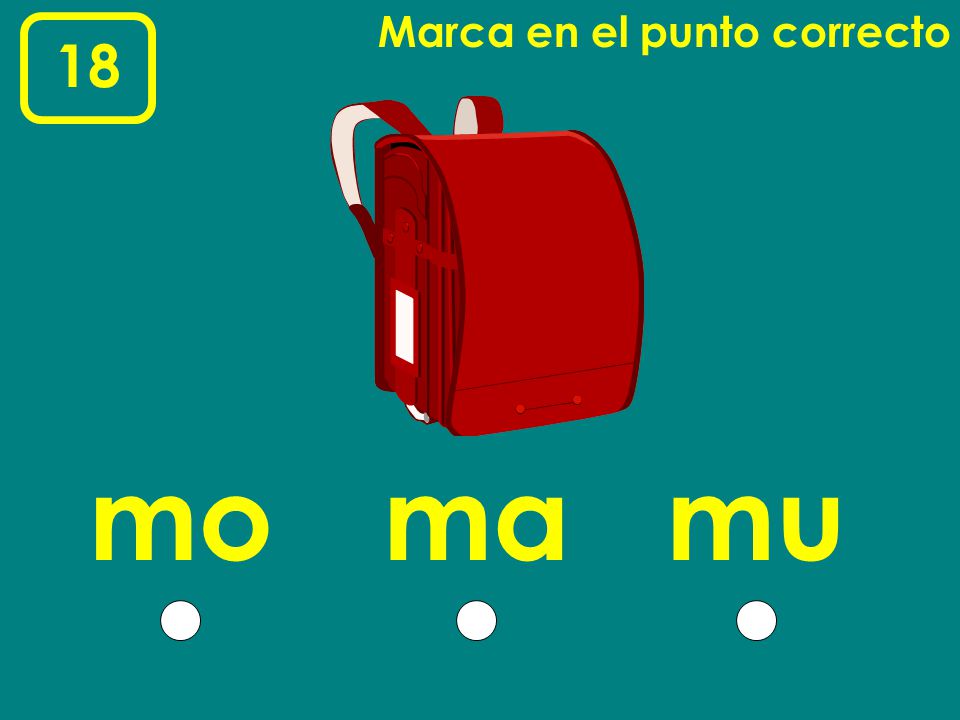 Marca en el punto correcto