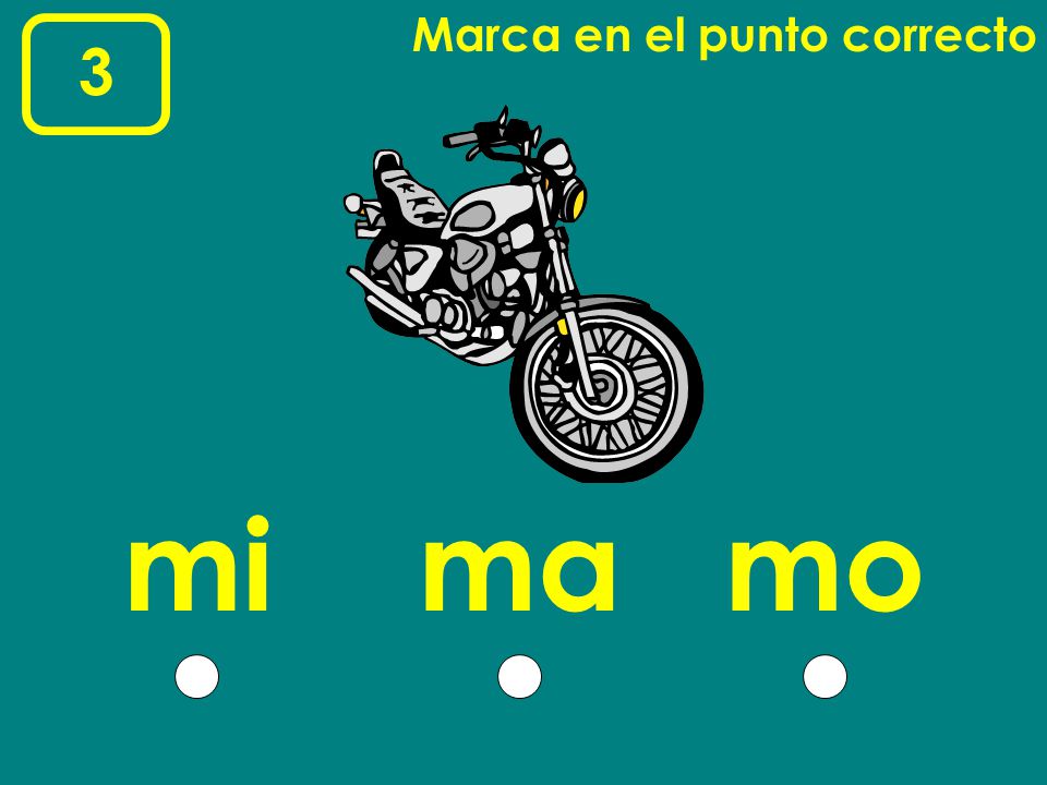Marca en el punto correcto