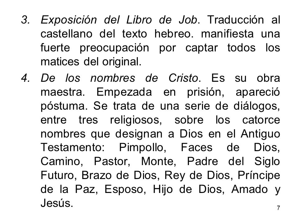 Exposición del Libro de Job. Traducción al castellano del texto hebreo