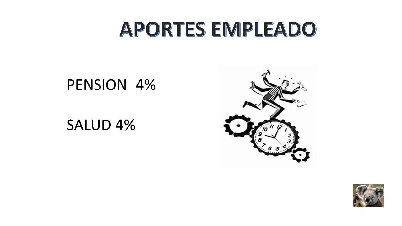 APORTES EMPLEADO PENSION 4% SALUD 4%