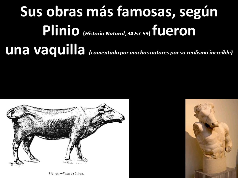 una vaquilla (comentada por muchos autores por su realismo increíble)