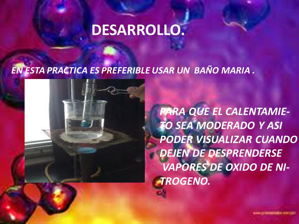 DESARROLLO. PARA QUE EL CALENTAMIE- TO SEA MODERADO Y ASI