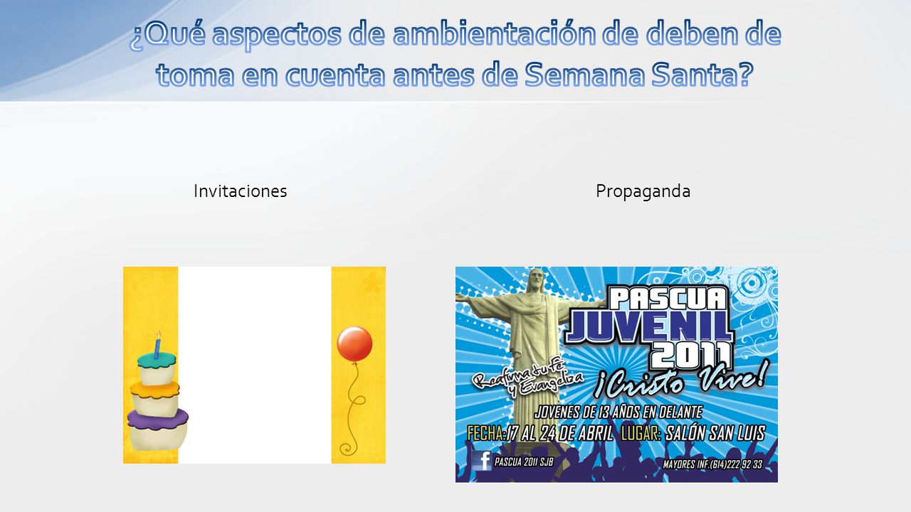 ¿Qué aspectos de ambientación de deben de toma en cuenta antes de Semana Santa
