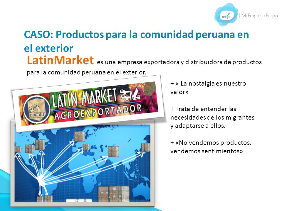 CASO: Productos para la comunidad peruana en el exterior
